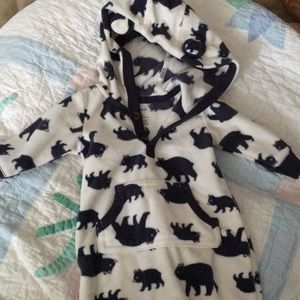 Hooded Fleece Romper